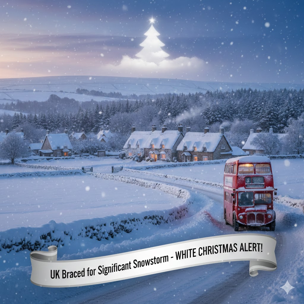 UK Braced for Significant Snowstorm Bringing Potential White Christmas