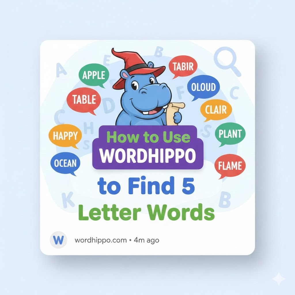 wordhippo 5 letter words