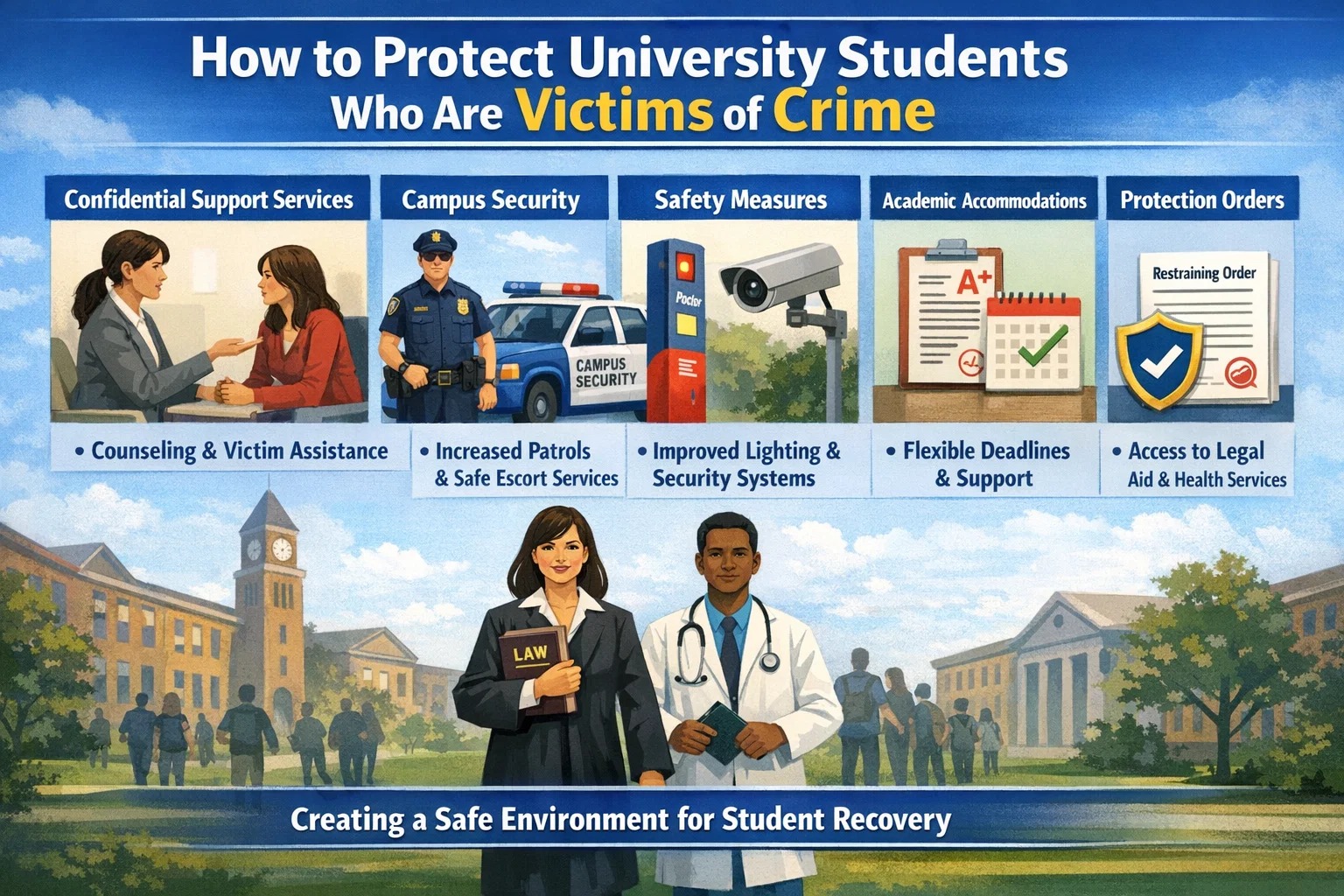 How to Protect Students Who Are Victims of Crime at University