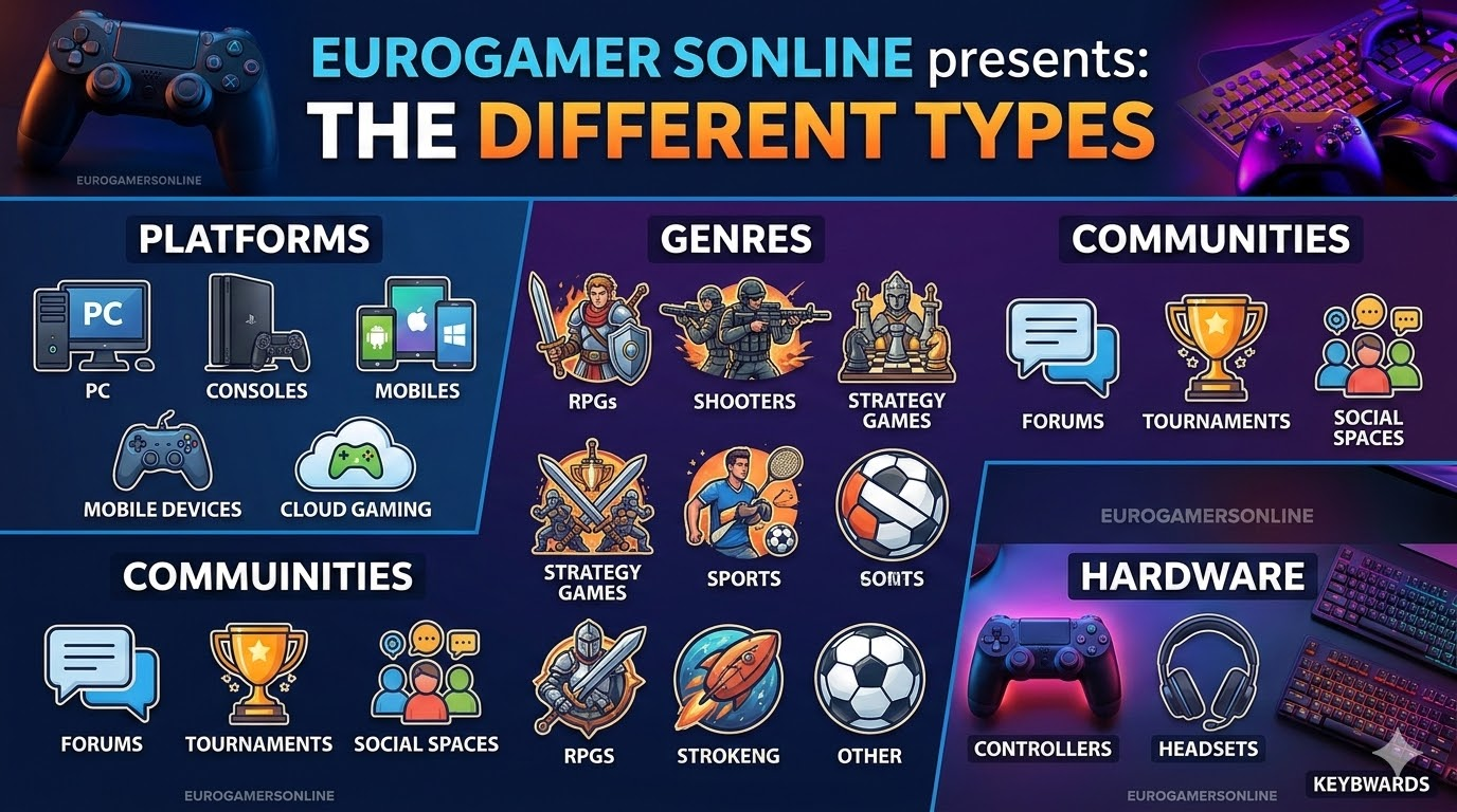 eurogamersonline the different types